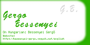 gergo bessenyei business card